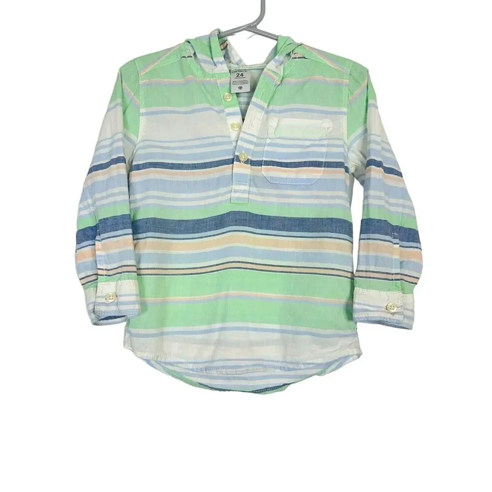 Carter's Oliver & Rain Striped Lightweight Cotton Pants and Shirt Size 2T Boys